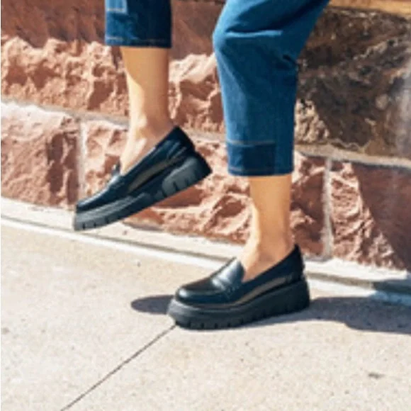 J/Slides black lug sole loafers Size 8.5 - Picture 11 of 11